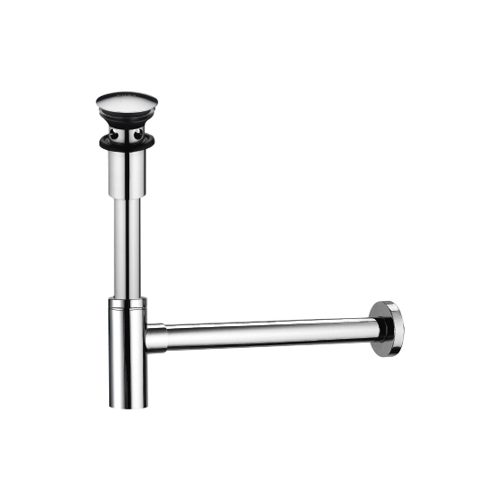 Druckknopf-Ablass mit Endrohr & Überlauf & T-Falle