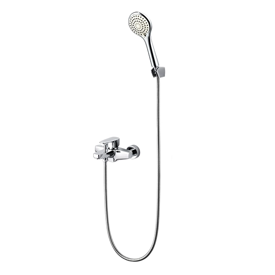 Badewannen-/Duschmischer mit Handbrause & Wandhalterung & Schlauch 150cm