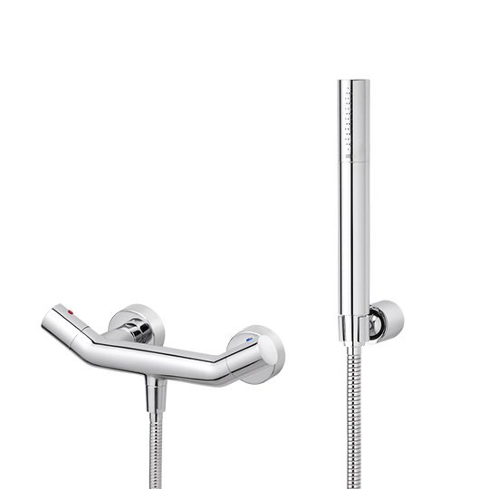 Brausemischer mit Handbrause & Schlauch & Wandhalterung